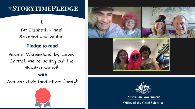 Elizabeth Finkel storytime pledge
