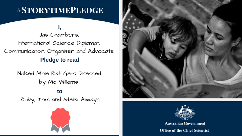 Jas Chambers Storytime Pledge