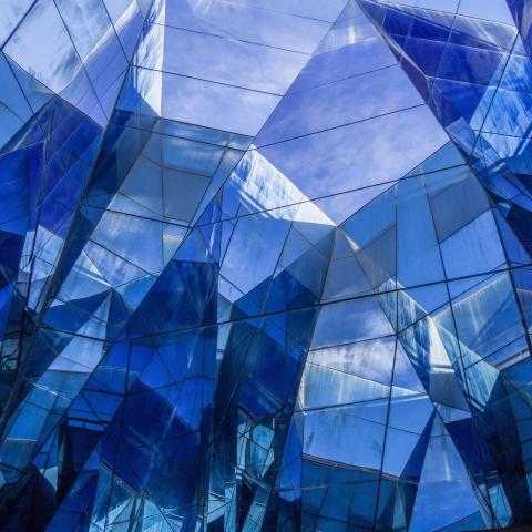 An abstract architectural image