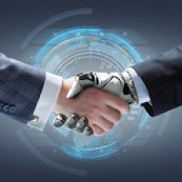 Robot human handshake