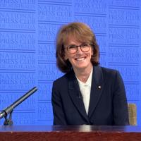 Cathy Foley at the Press Club